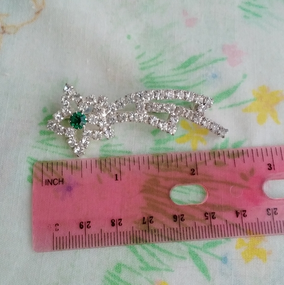 🌙Vintage Shooting Rinestone Star Brooch - Picture 5 of 5